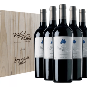 Val de Flores Malbec 2020 cofre de madera x 6 botellas