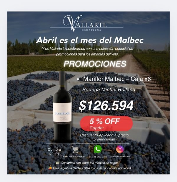 Promo Mariflor Malbec Caja x6