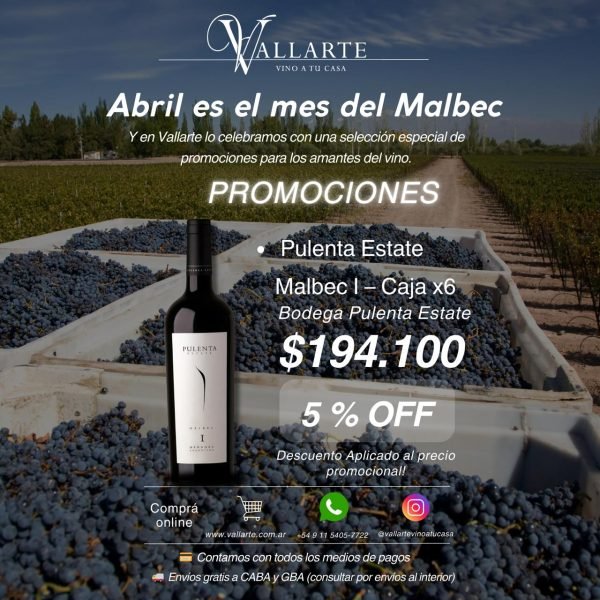 Pulenta Estate Malbec – Caja x6